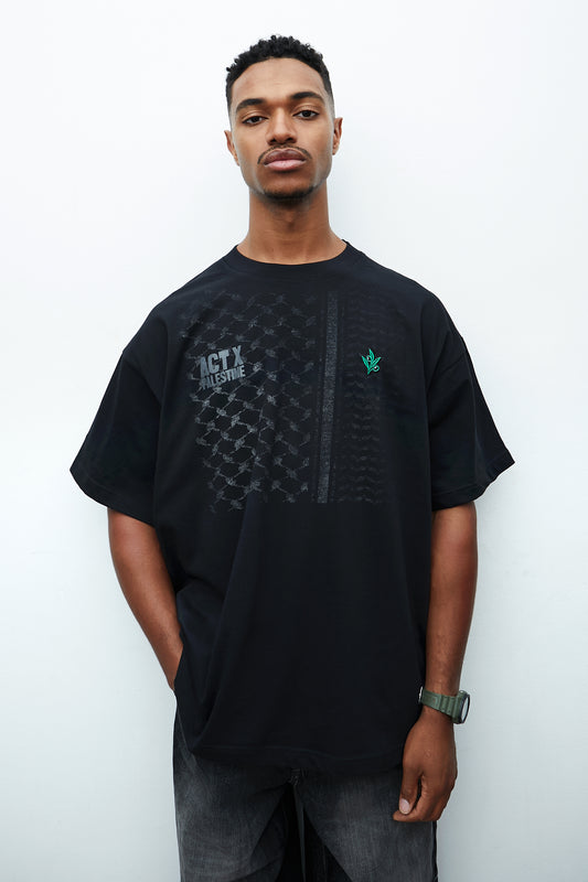 CAMISETA NEGRA – ACT X PALESTINE