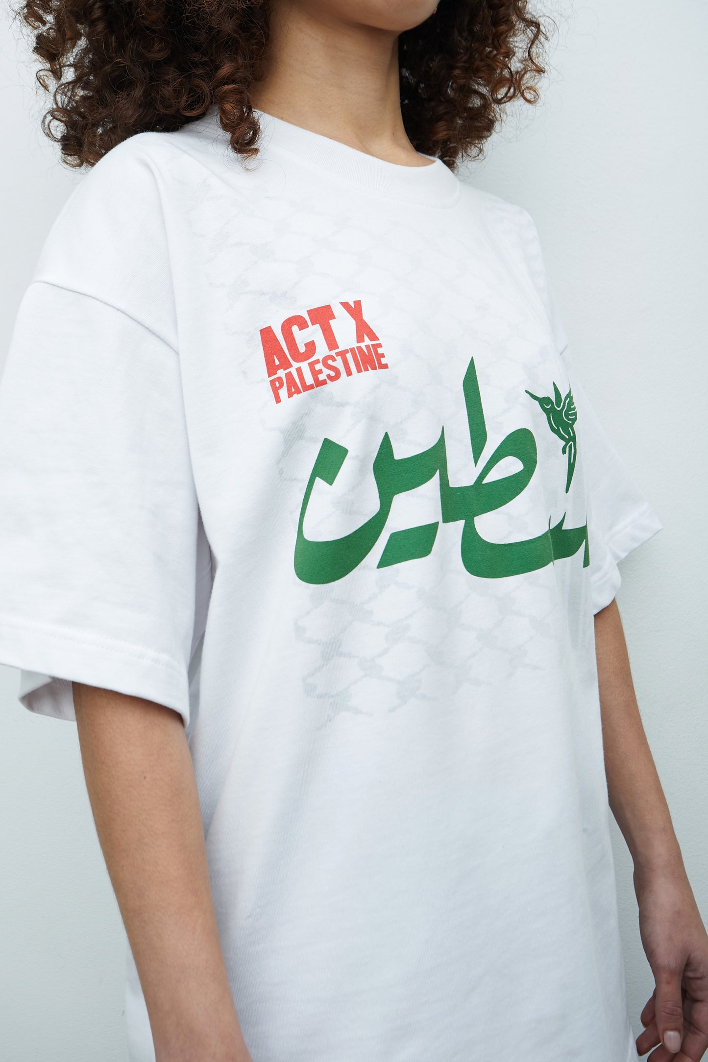 CAMISETA BLANCA – ACT X PALESTINE