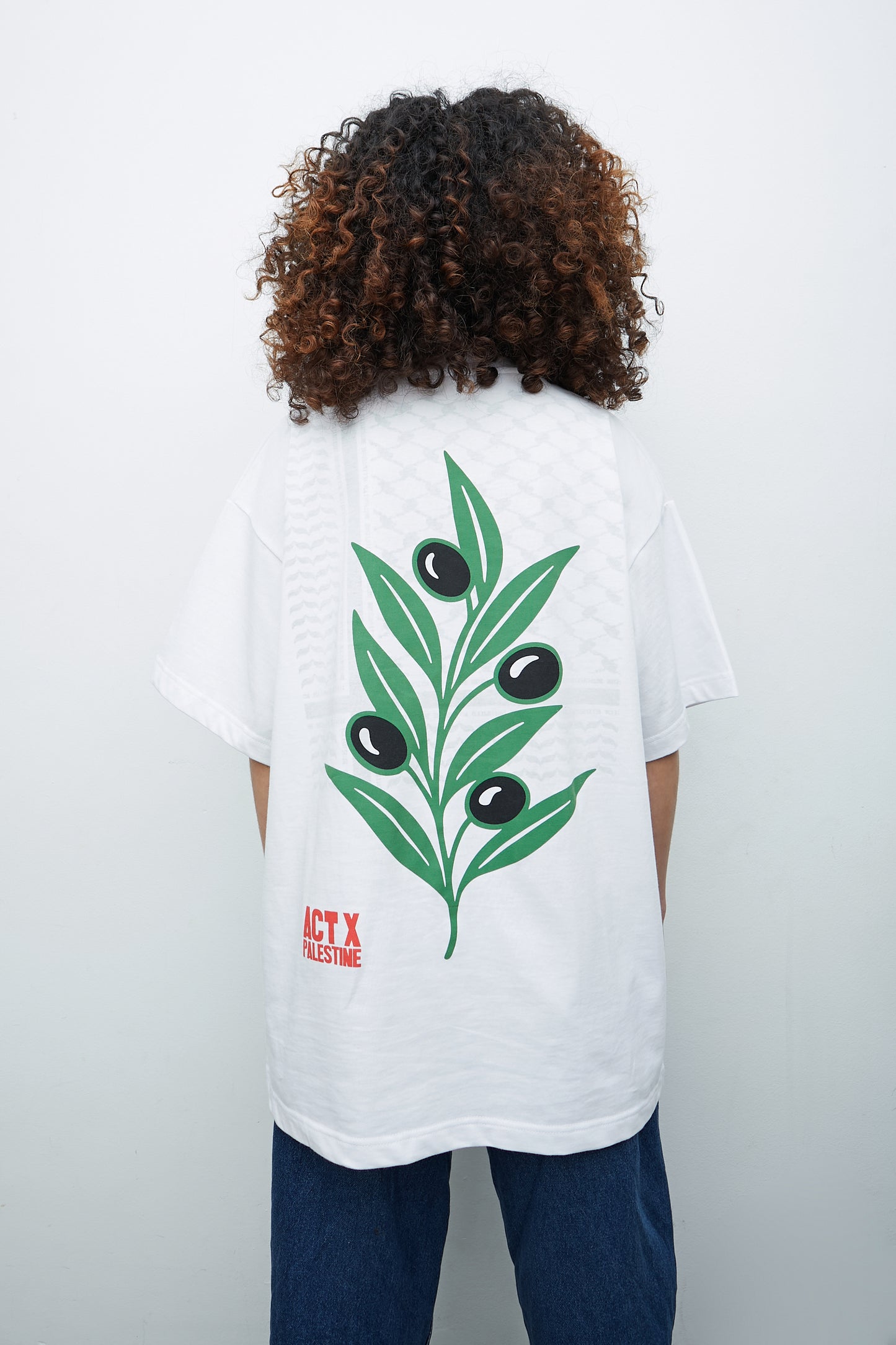 CAMISETA BLANCA – ACT X PALESTINE