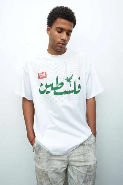 CAMISETA BLANCA – ACT X PALESTINE