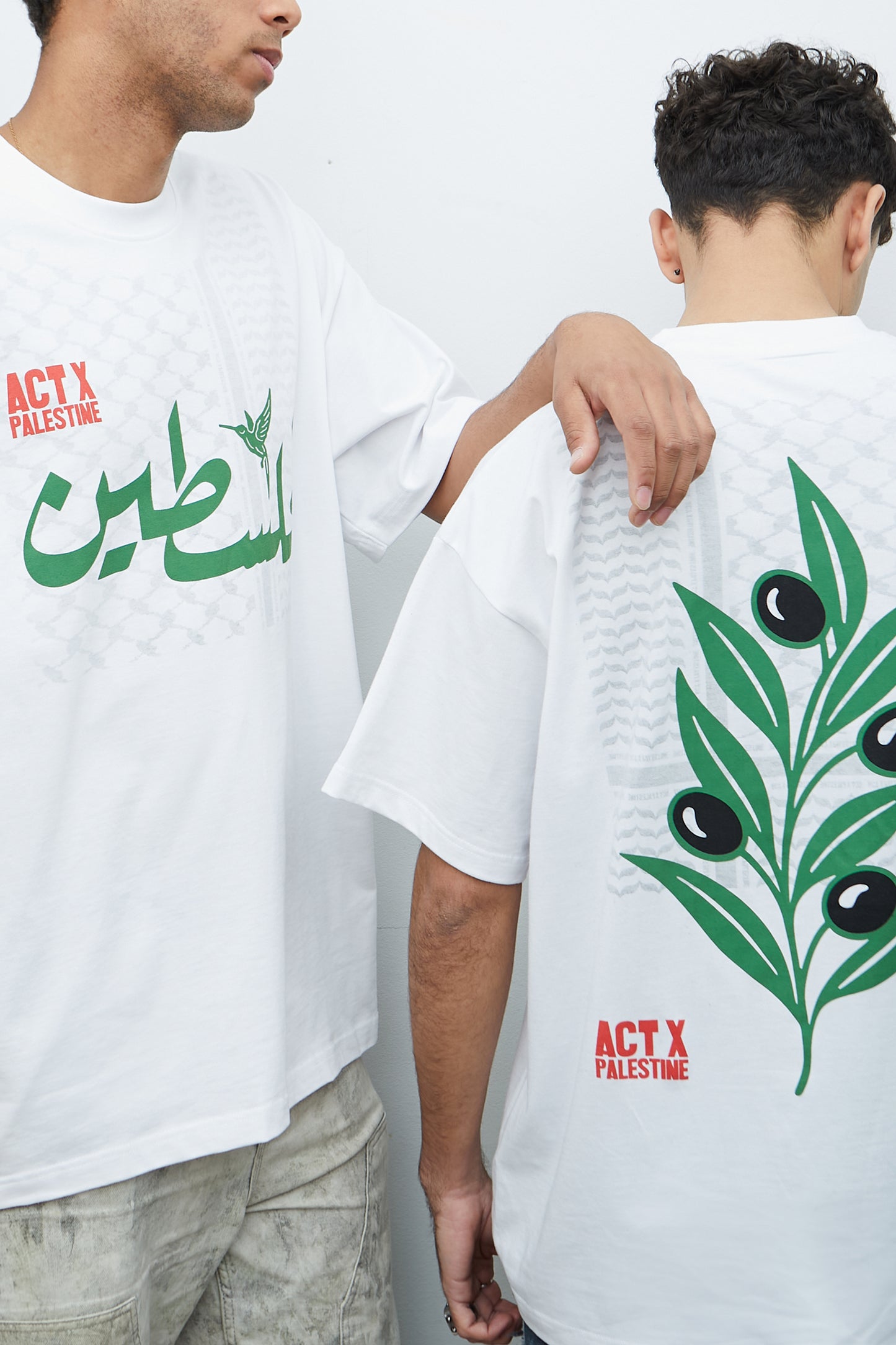 CAMISETA BLANCA – ACT X PALESTINE