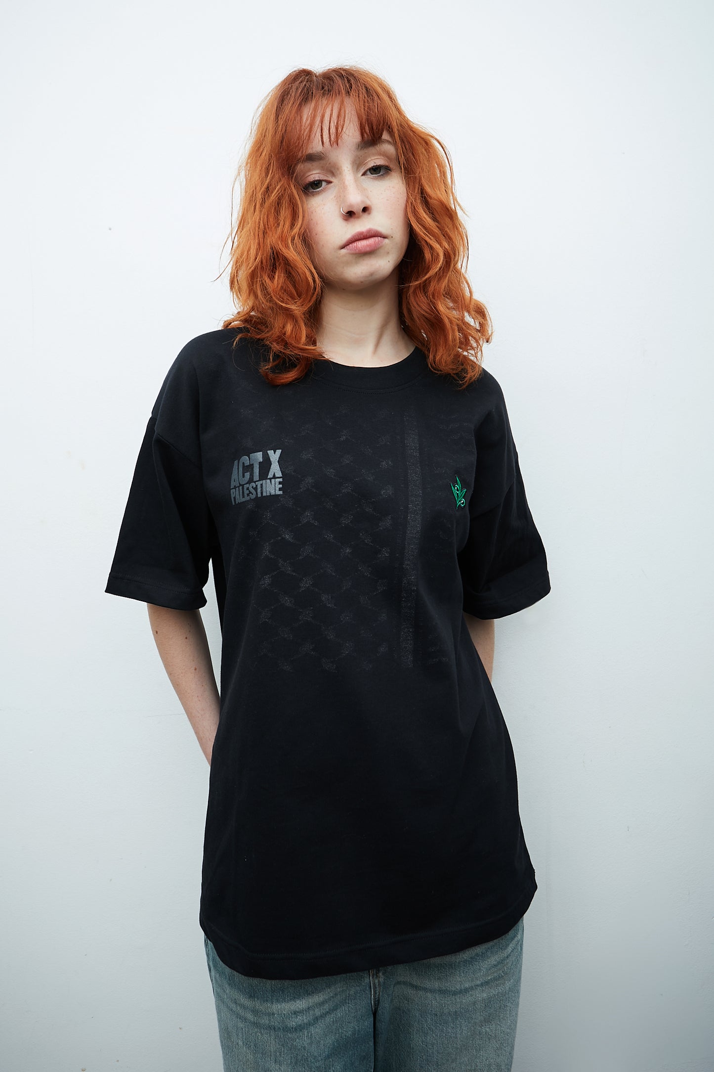 CAMISETA NEGRA – ACT X PALESTINE