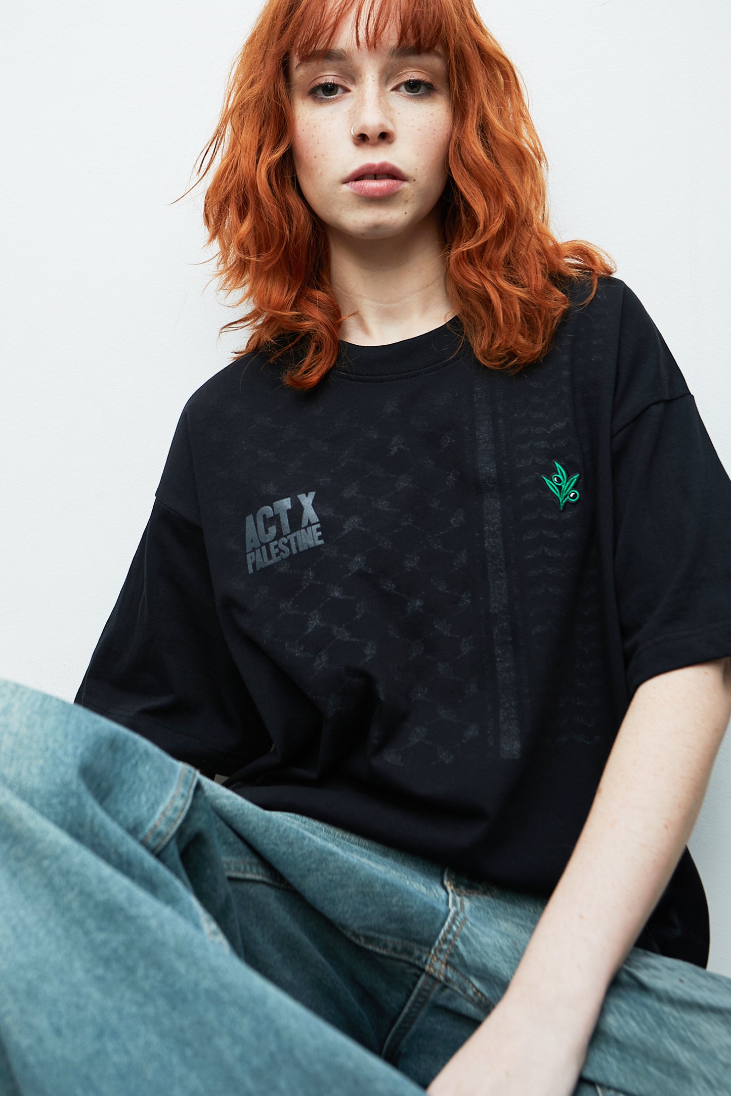 CAMISETA NEGRA – ACT X PALESTINE